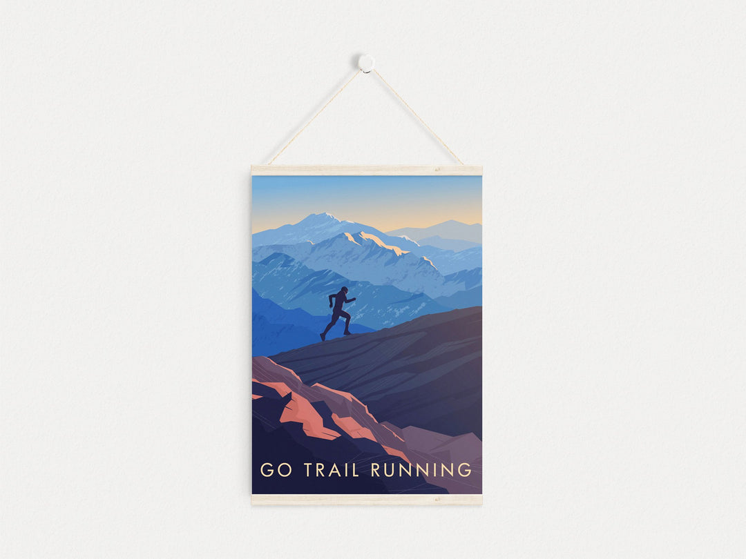 Go Trail Running Travel Poster