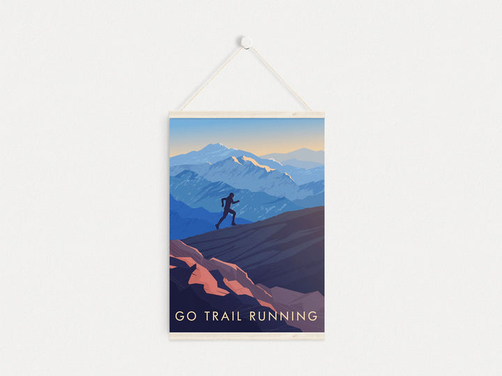 Go Trail Running Travel Poster