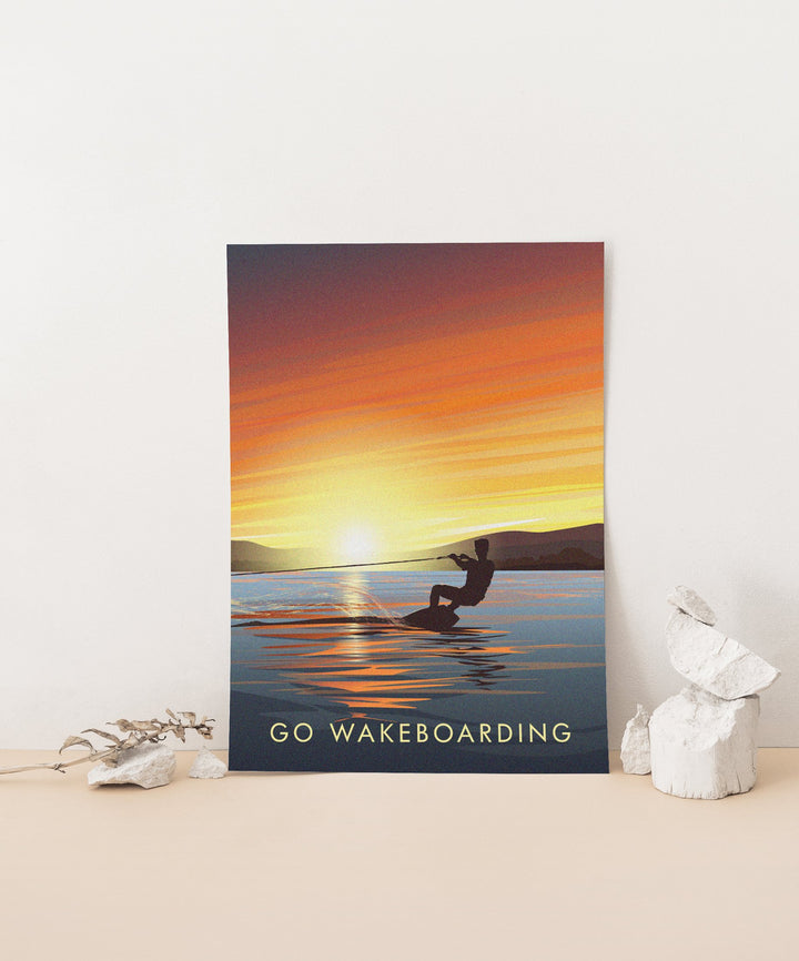 Go Wakeboarding Travel Poster