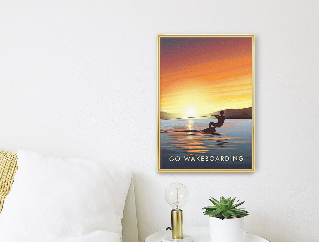 Go Wakeboarding Travel Poster