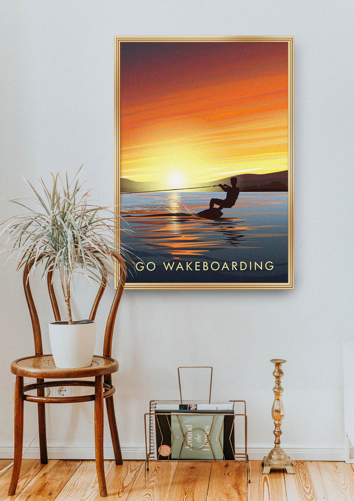 Go Wakeboarding Travel Poster