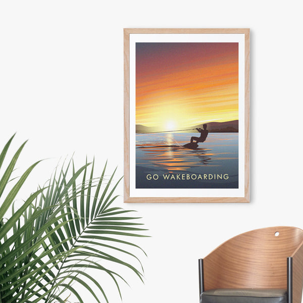Go Wakeboarding Travel Poster