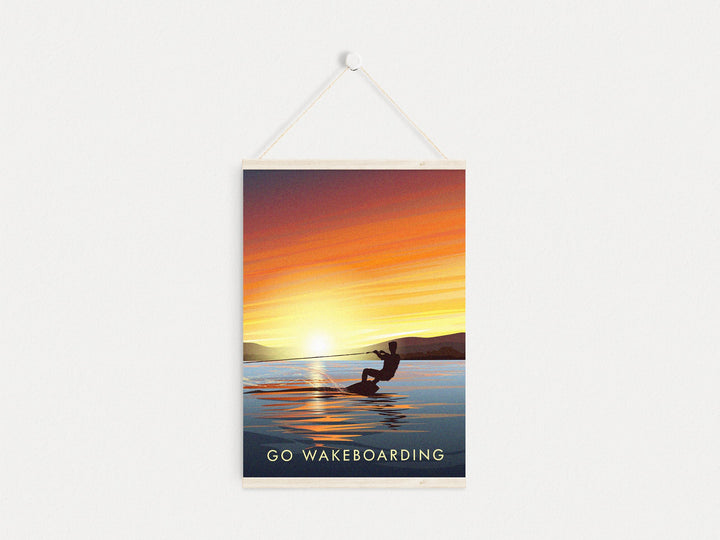 Go Wakeboarding Travel Poster