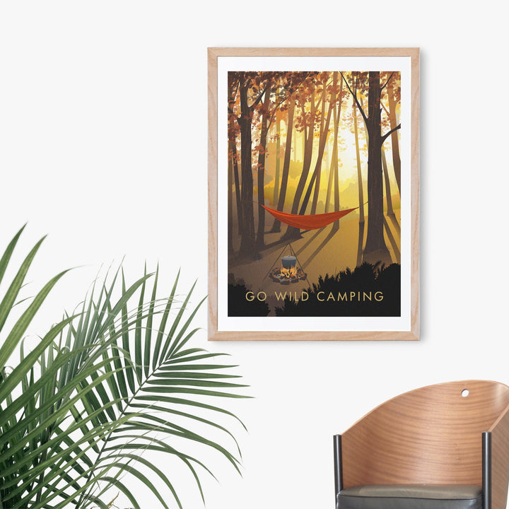 Go Wild Camping Travel Poster