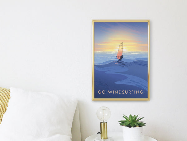Go Windsurfing Travel Poster