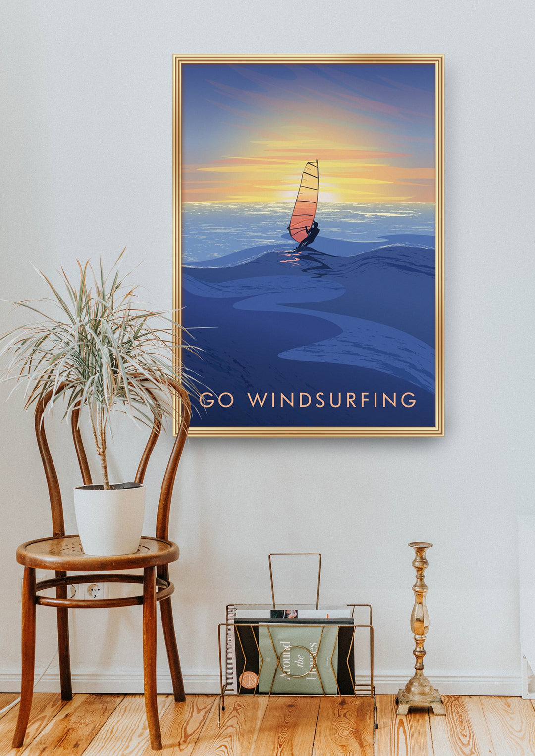 Go Windsurfing Travel Poster