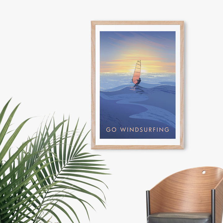 Go Windsurfing Travel Poster