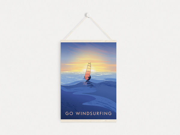 Go Windsurfing Travel Poster