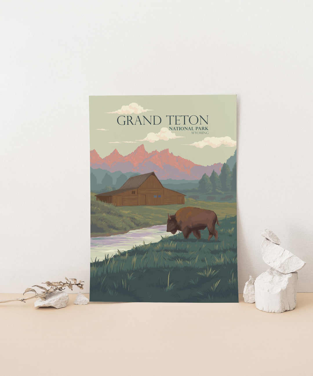 Grand Teton National Park Travel Poster