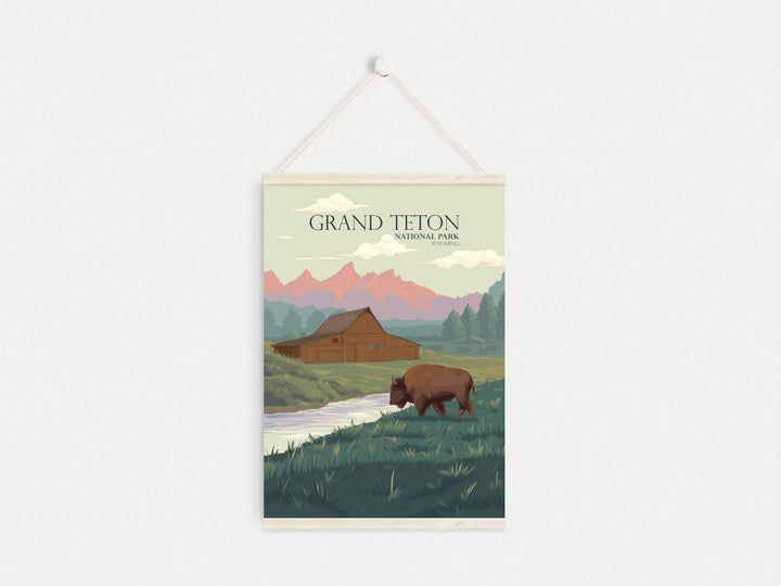 Grand Teton National Park Travel Poster