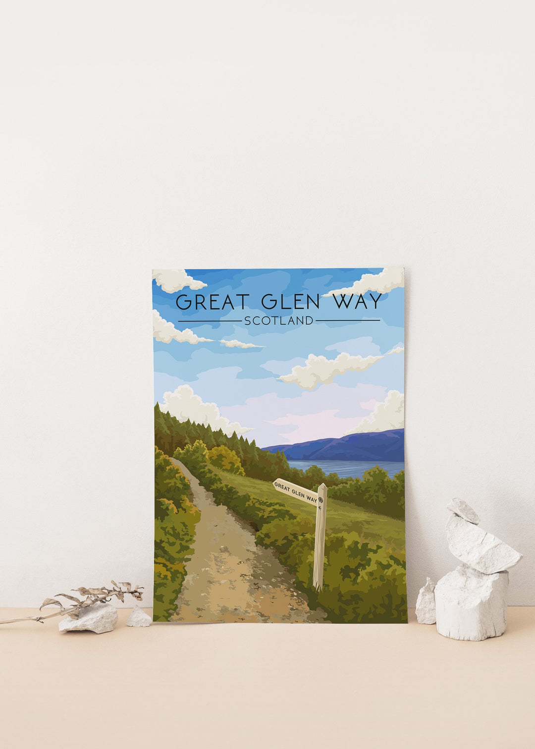 Great Glen Way Scotland Travel Poster