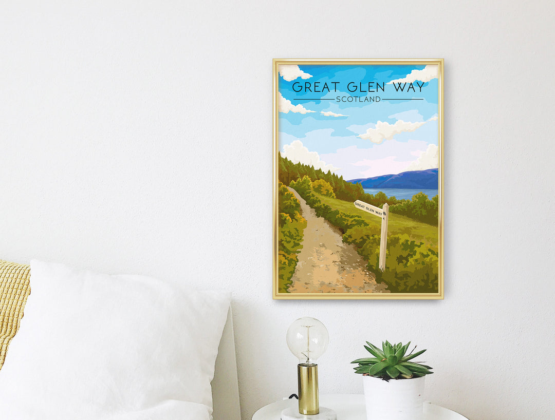 Great Glen Way Scotland Travel Poster