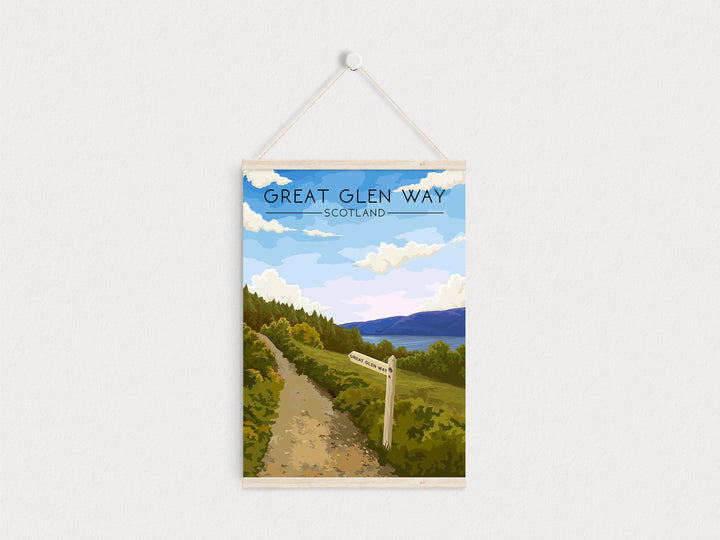 Great Glen Way Scotland Travel Poster