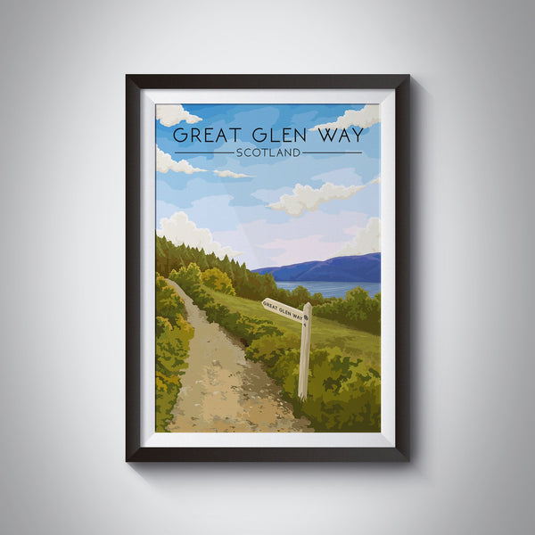 Great Glen Way Scotland Travel Poster