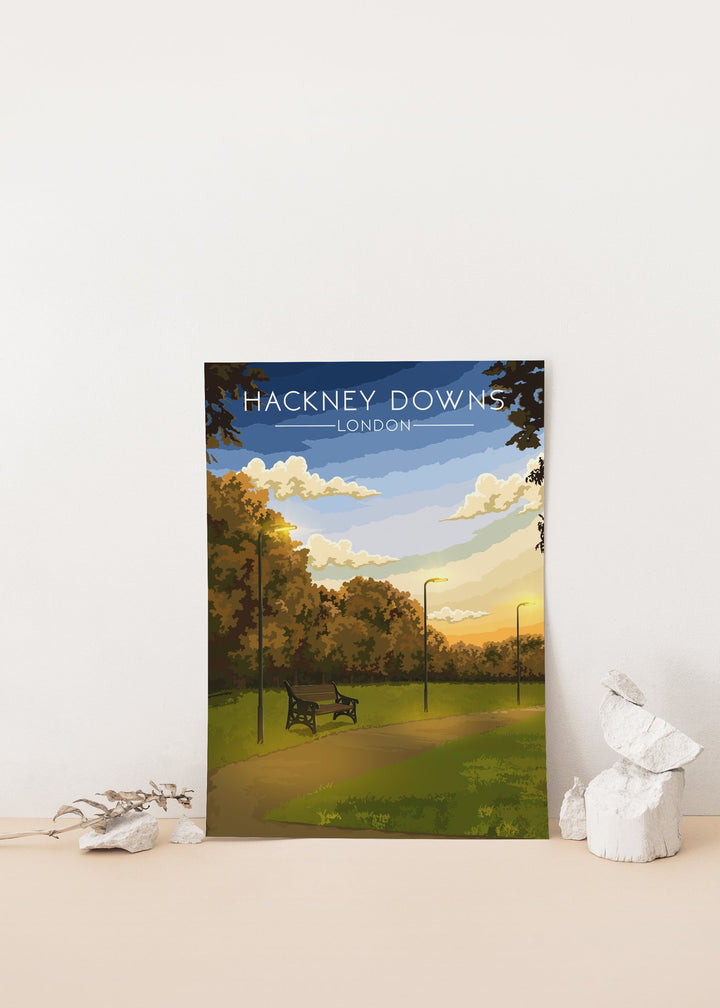 Hackney Downs London Park Travel Poster