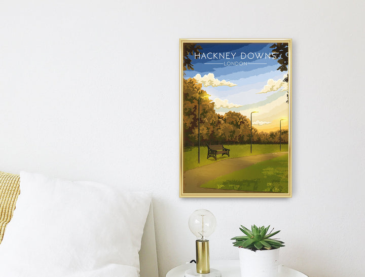 Hackney Downs London Park Travel Poster