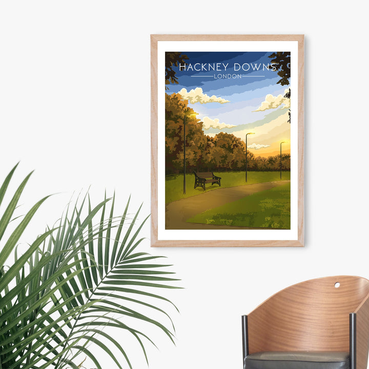 Hackney Downs London Park Travel Poster