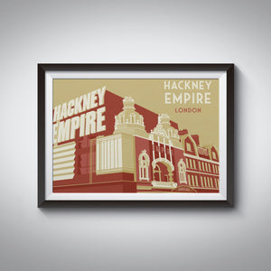 Hackney Empire London Travel Poster