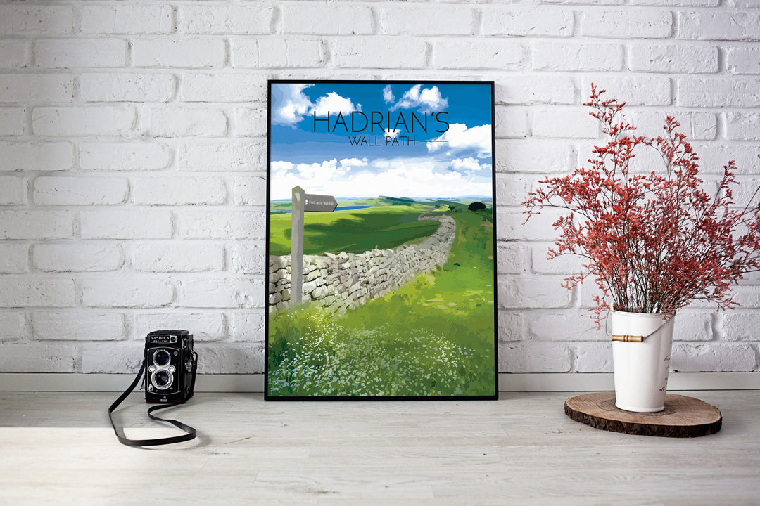 Hadrian's Wall Path National Trail Travel Poster