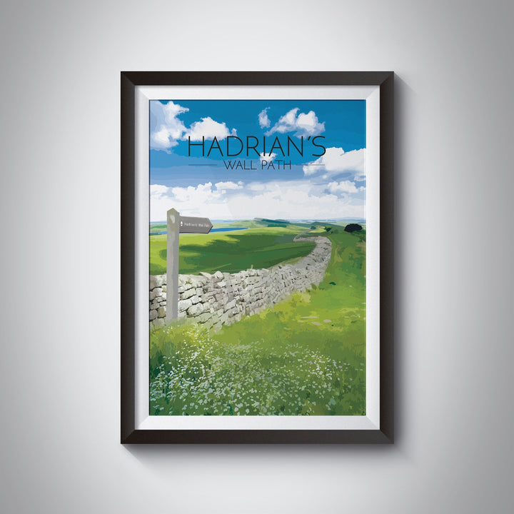 Hadrian's Wall Path National Trail Travel Poster