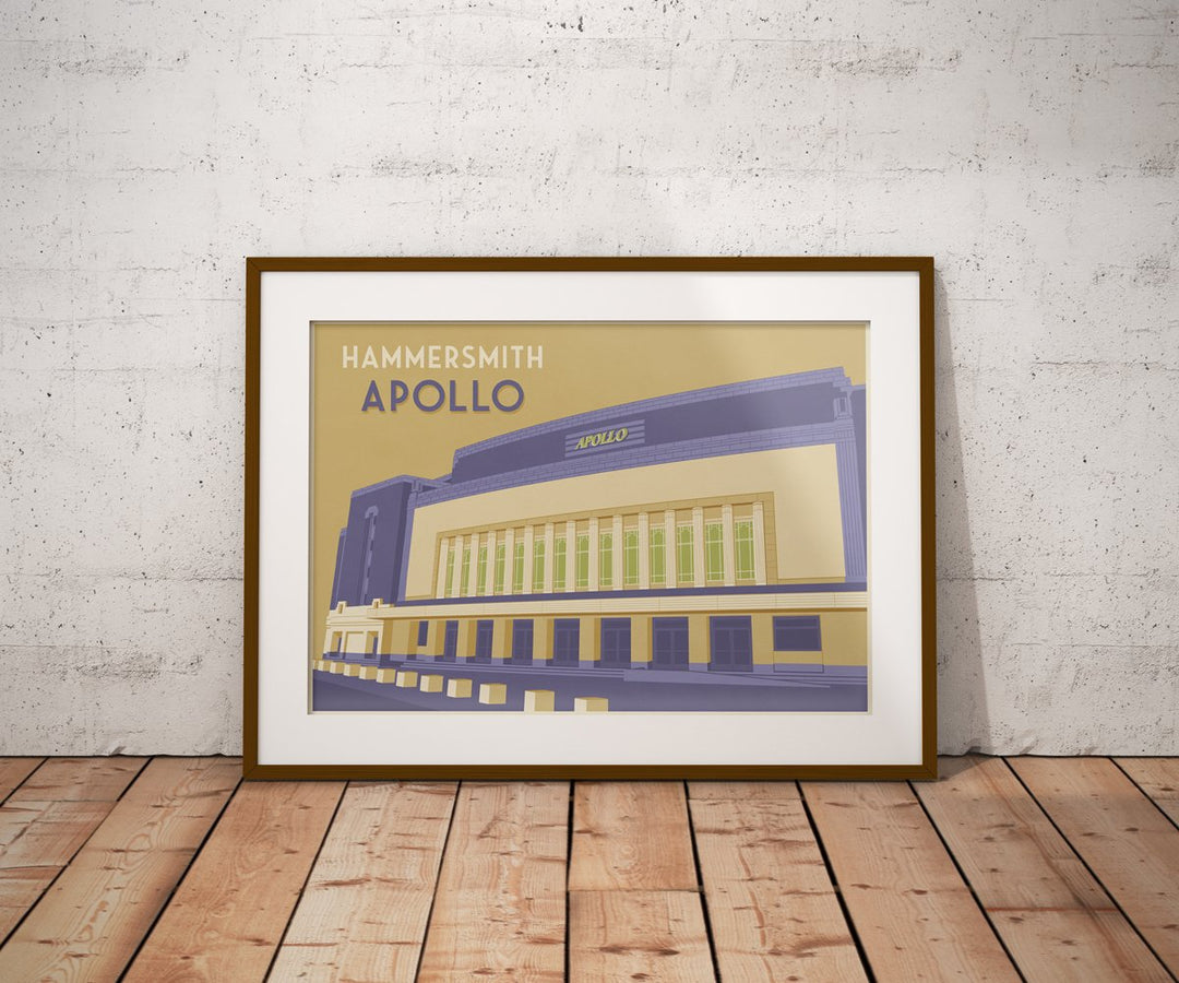 Hammersmith Apollo London Travel Poster