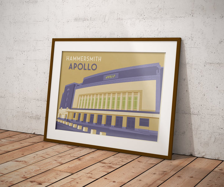 Hammersmith Apollo London Travel Poster