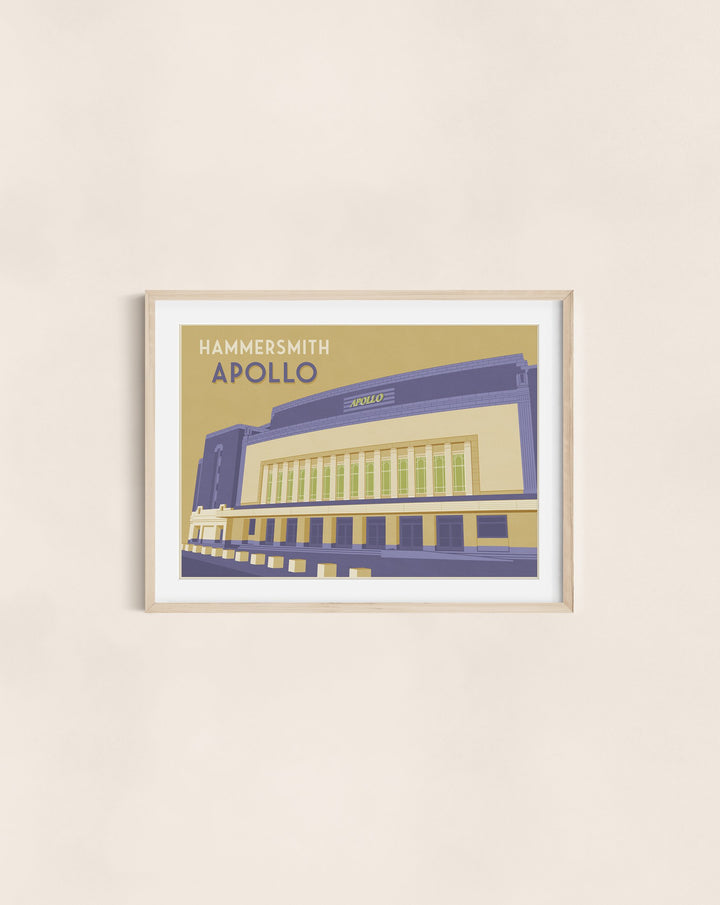 Hammersmith Apollo London Travel Poster