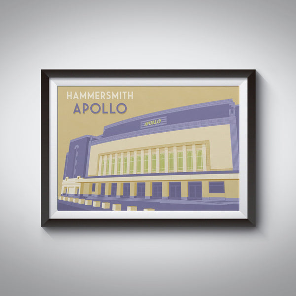 Hammersmith Apollo London Travel Poster