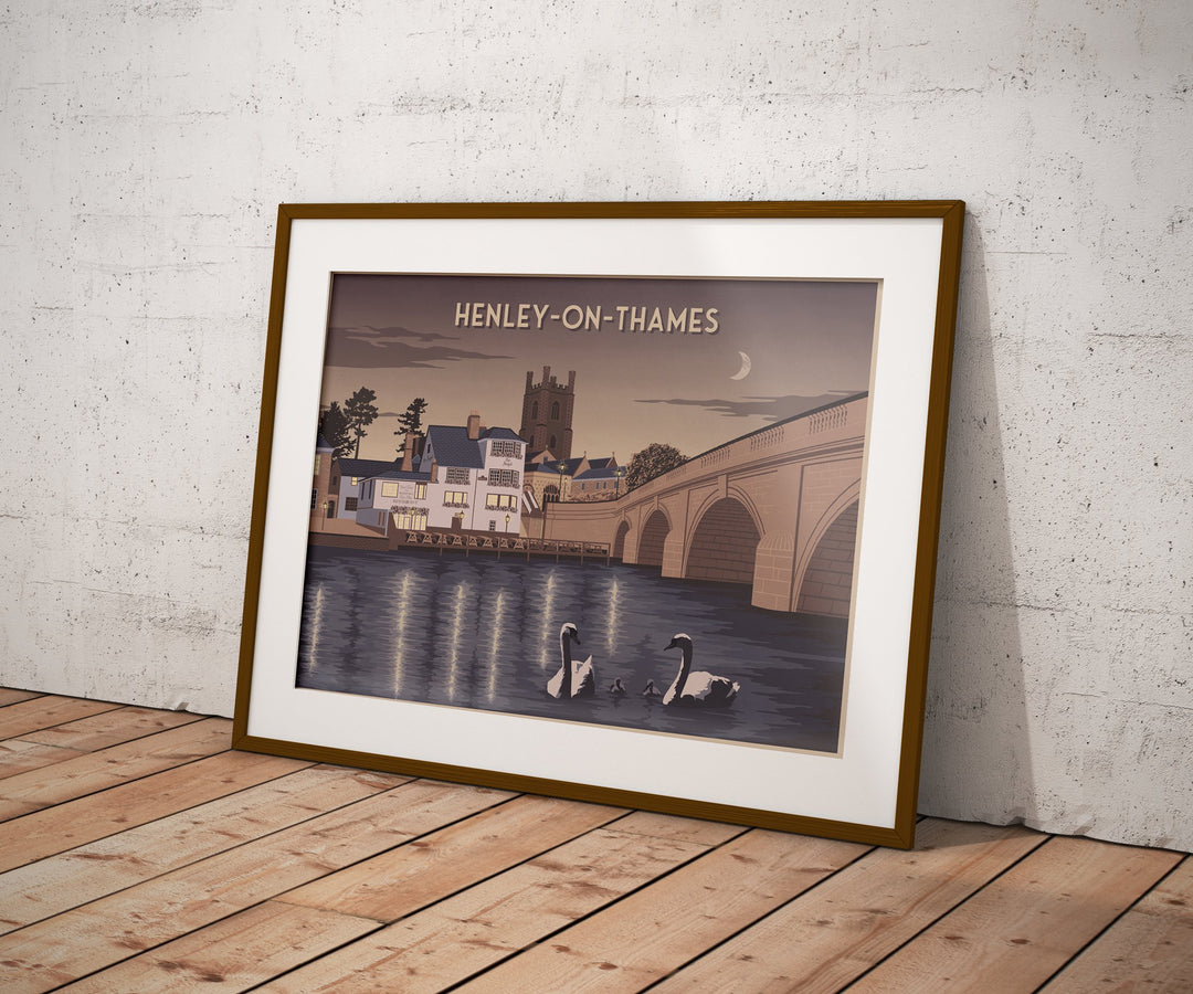 Henley on Thames Travel Poster