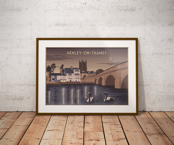 Henley on Thames Travel Poster