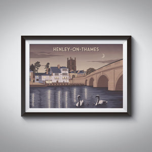 Henley on Thames Travel Poster