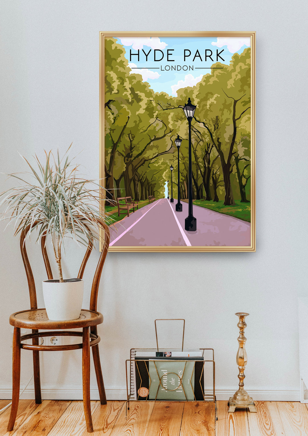 Hyde Park London Travel Poster