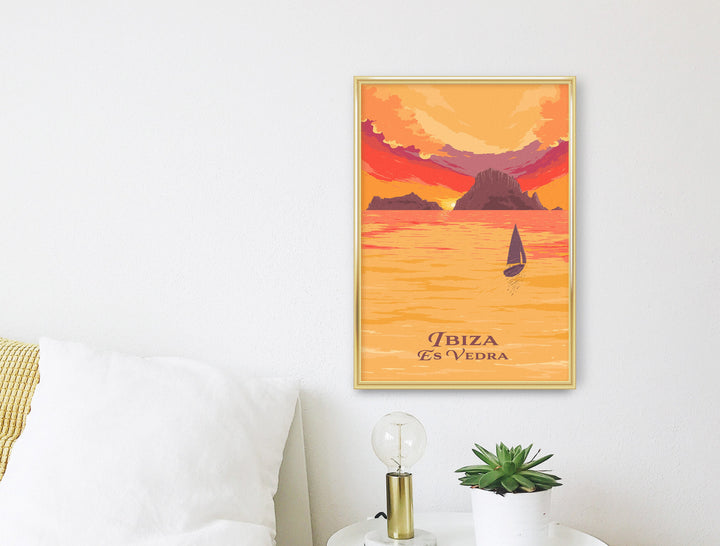 Ibiza Es Vedra Travel Poster