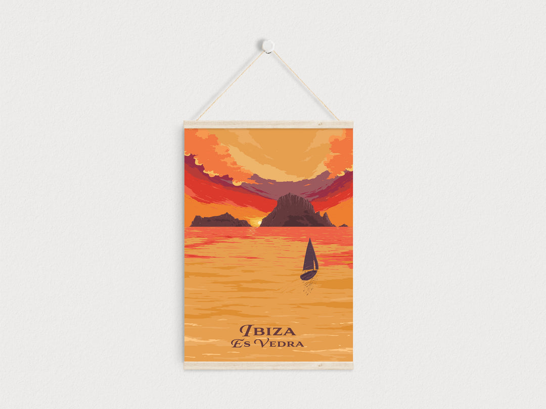 Ibiza Es Vedra Travel Poster