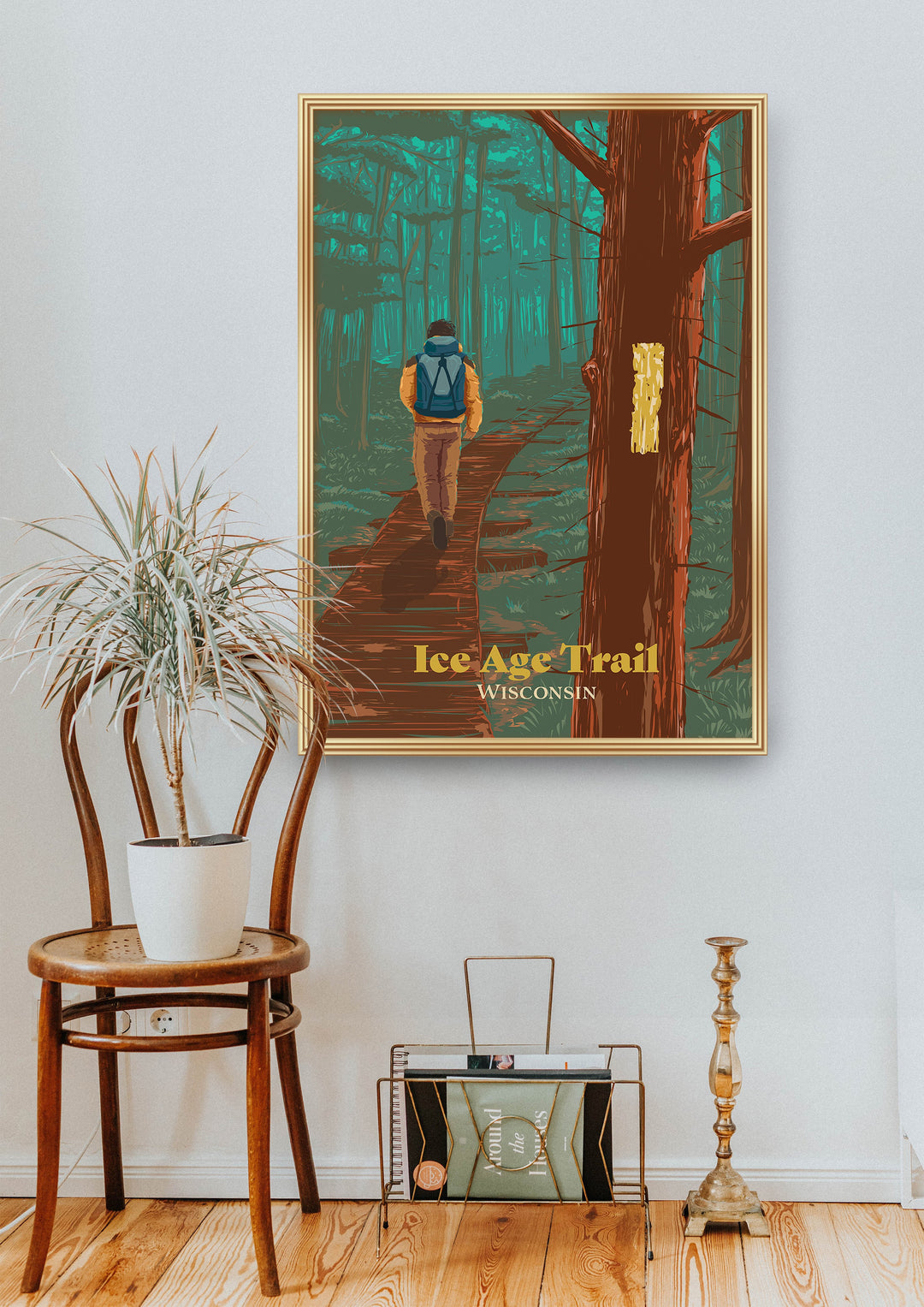 Ice Age Trail Wisconsin Travel Poster