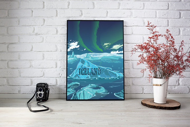 Iceland Travel Poster