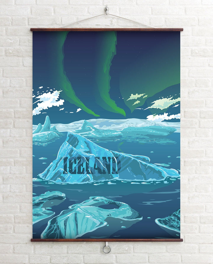 Iceland Travel Poster