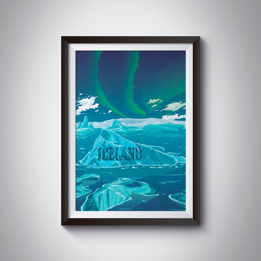 Iceland Travel Poster