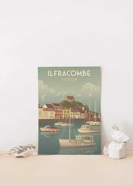 Ilfracombe Devon Travel Poster
