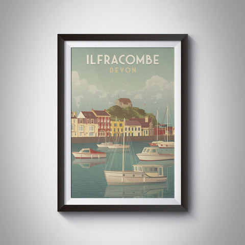 Ilfracombe Devon Travel Poster