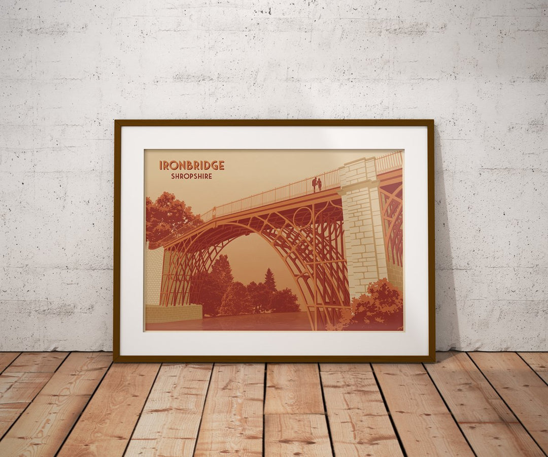 Ironbridge Shropshire Travel Poster