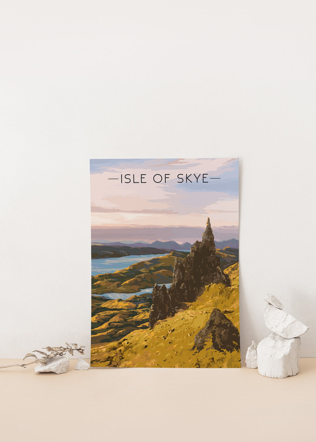 Isle of Skye Scotland Travel Poster