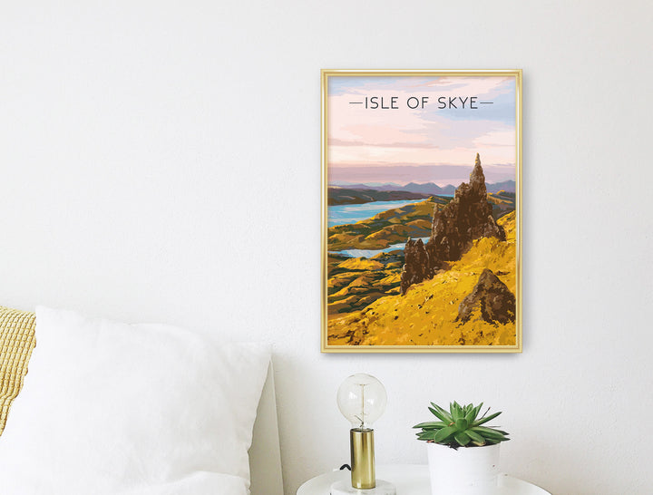 Isle of Skye Scotland Travel Poster