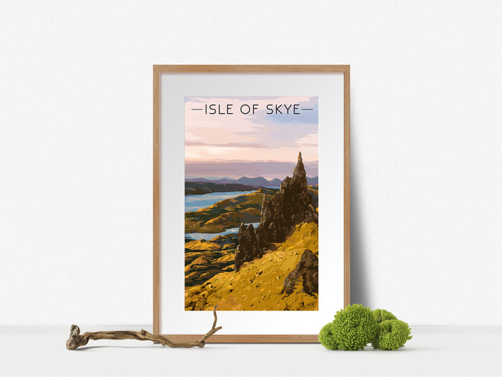 Isle of Skye Scotland Travel Poster