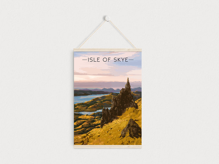 Isle of Skye Scotland Travel Poster