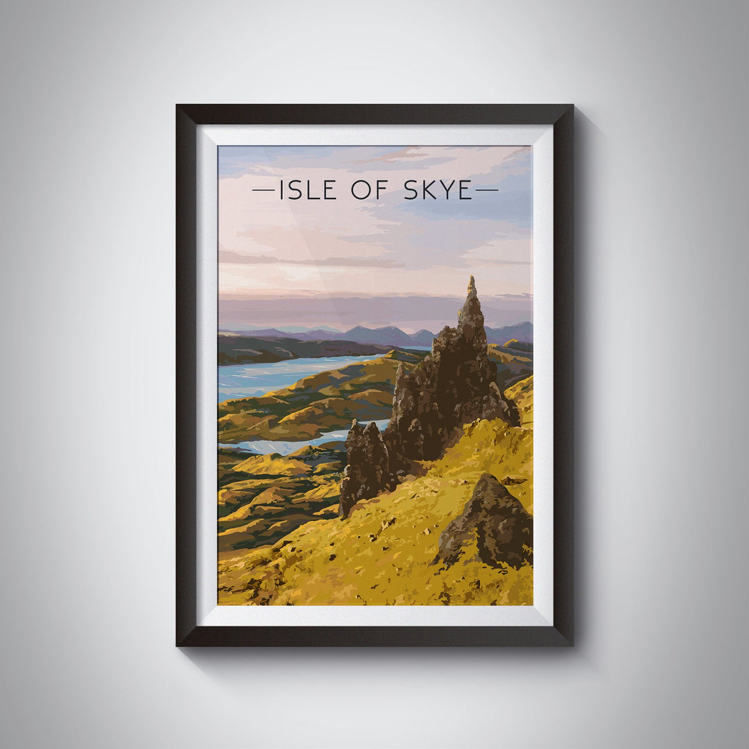 Isle of Skye Scotland Travel Poster