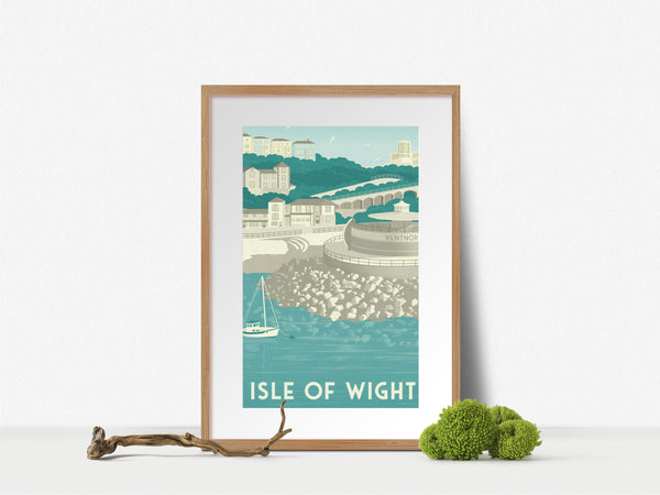 Isle of Wight Ventnor Travel Poster