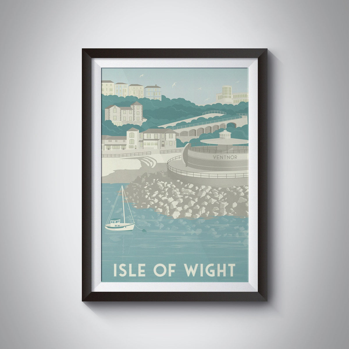 Isle of Wight Ventnor Travel Poster – Bucket List Prints