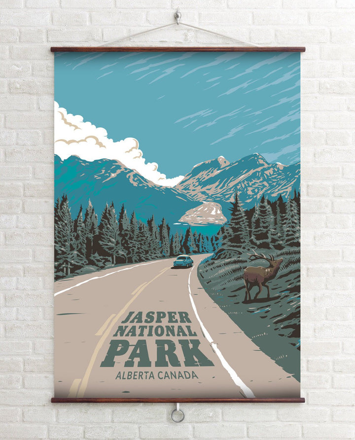 Jasper National Park Travel Poster