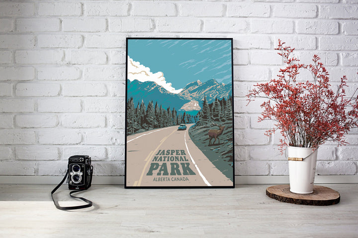 Jasper National Park Travel Poster